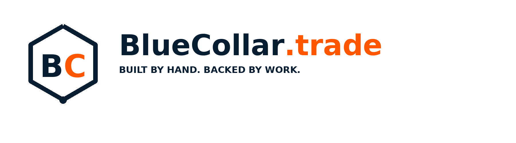 BlueCollar.trade — Built by hand. Backed by work.